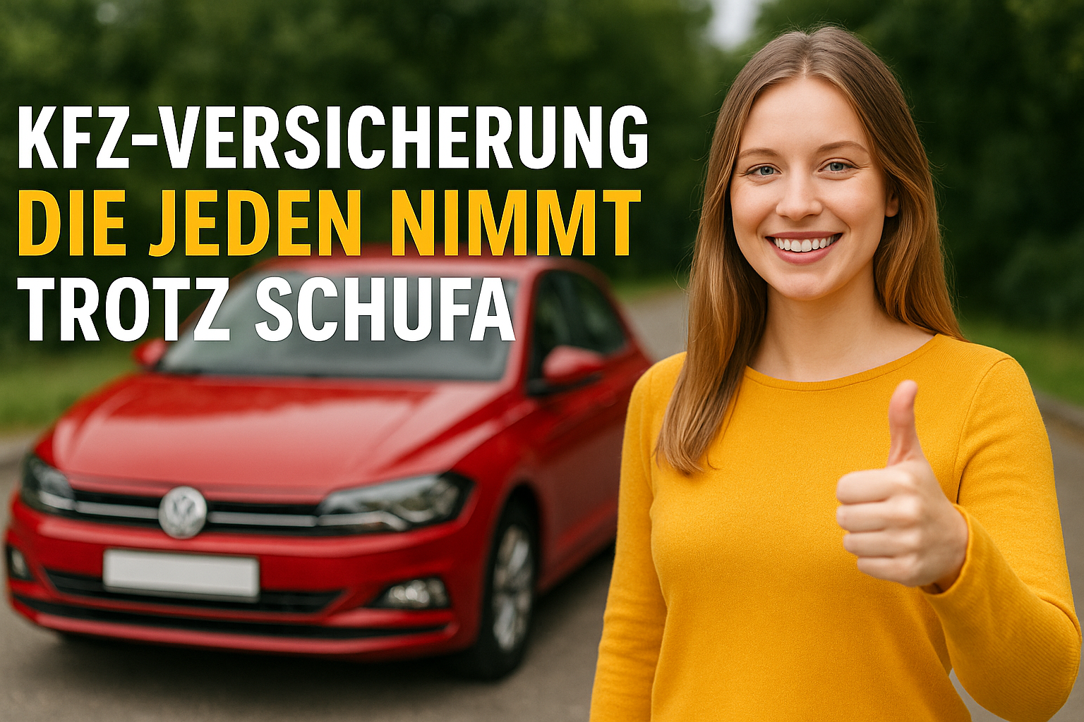 KFZ Versicherung die Jeden nimmt - TROTZ SCHUFA